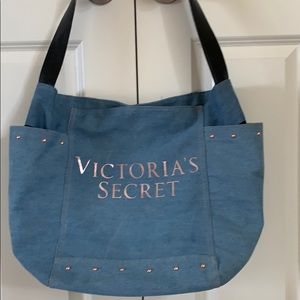 Denim Victoria’s Secret garnet bag